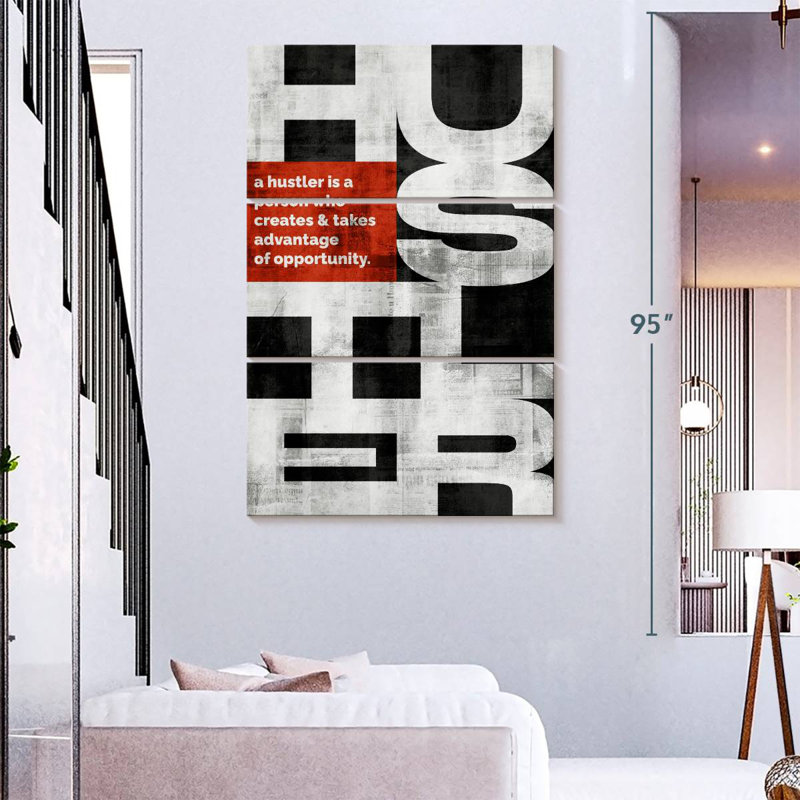 Tergel What Is A Hustler, 74" H x 48" W
