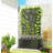 Metal Planter Box with Trellis, Raised Garden Bed with Privacy Screen for Climbing Plants, Leaf Cut-Out Privacy Planter