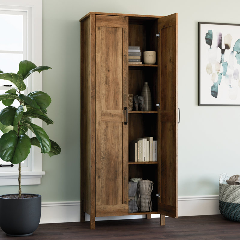 Colton 4 - Shelf Storage Cabinet, Rural Pine