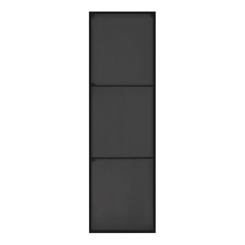 Rectangle Metal Frame Wall Mirror Simple and Elegant Modern Design, 170cm H x 50cm W, Black