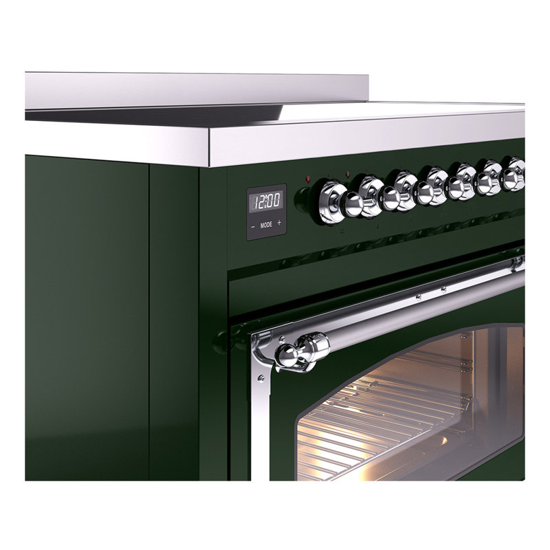 ILVE Nostalgie II Noblesse 48 in Induction Range, Emerald Green/Chrome