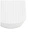 Grand vase de plancher en résine nervurée H 29,5 po x l 17,5 po x P 17,5 po Clement