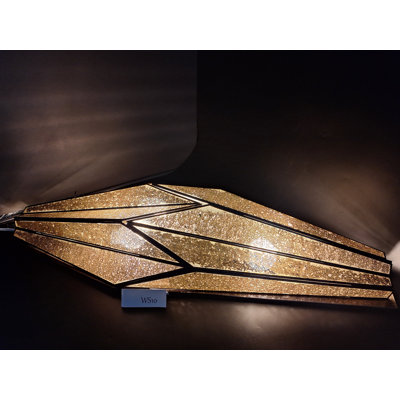 Distressed Tin & Glass Wall Sconce