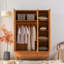 Armoire moderne à trois portes minimaliste