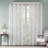 Palm Leaf Burnout Window Sheer White 50X63"