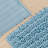 15.75 In. X 23.62 In. Chenille Bath Rug Mat, Non Slip, Soft And Highly Absorbent Microfiber Mats For Bathroom, Blue-373287586