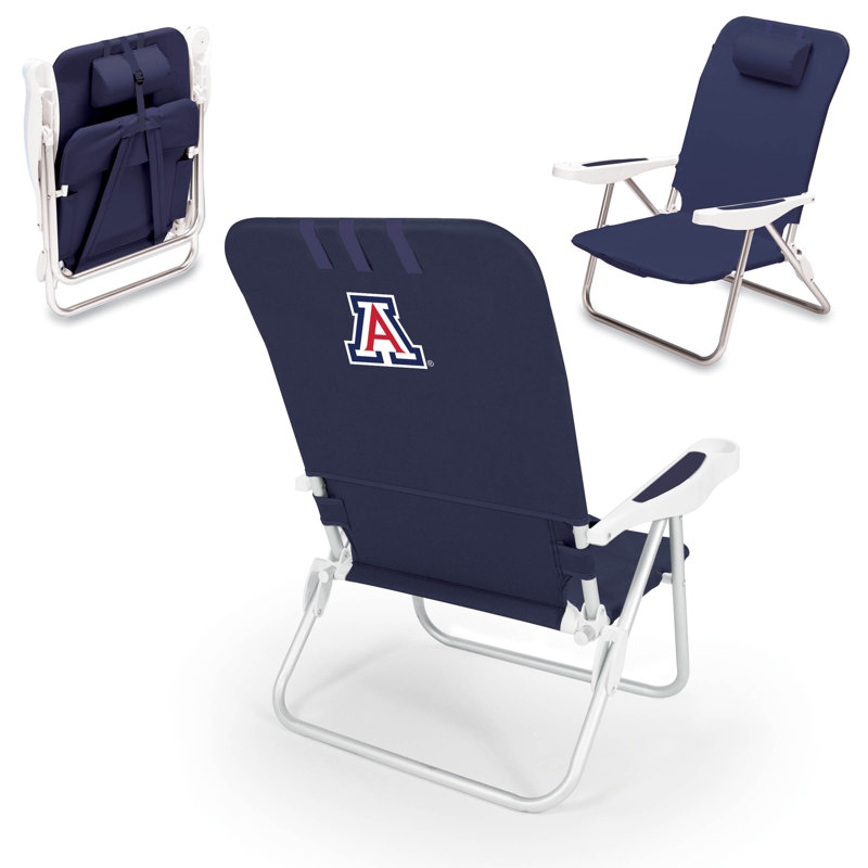 Chaise de plage inclinable monaco NCAA, Bleu, Arizona