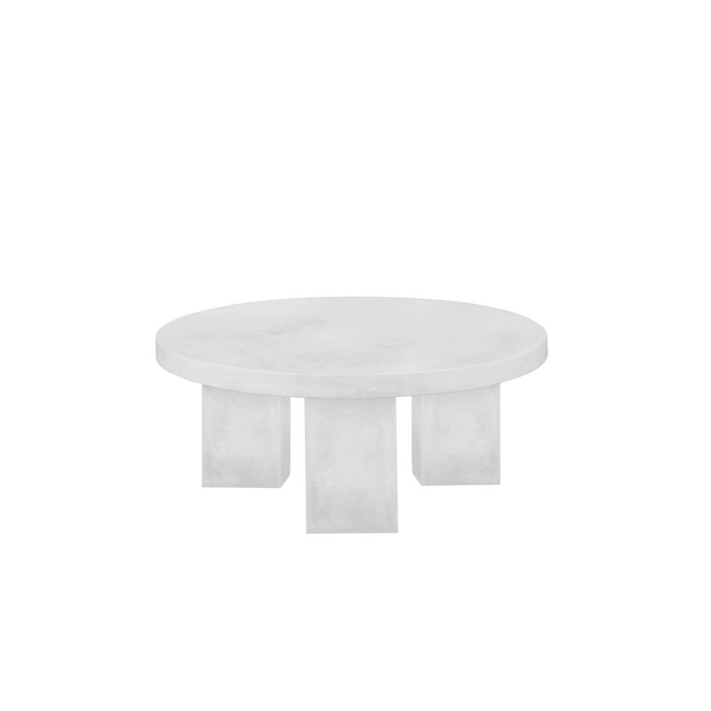 Table basse Maximus, Ivoire, H 16 po x L 35 po x l 35 po