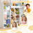 63"W Kids Bookcases with Toys storage Organizers 12 Open Storage Cabinet with Stuffed Animal Storage, White-326930291
