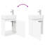 Single Bathroom Vanity with Ceramic Basin-143182516