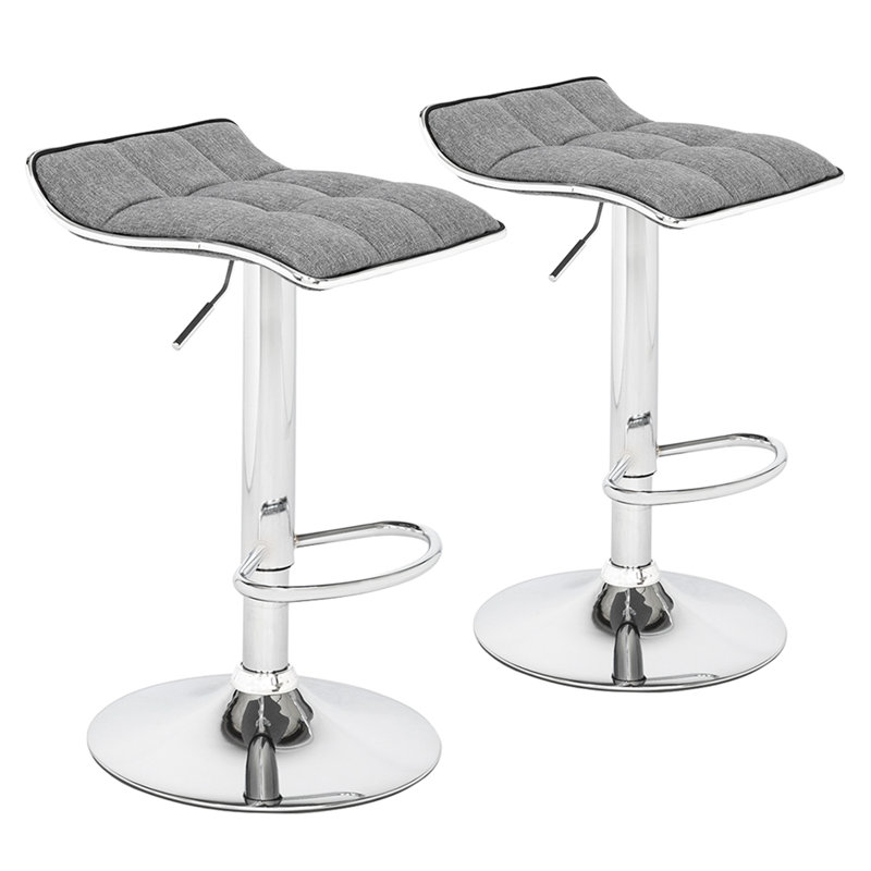 Holgate Hatchell Adjustable Height Bar Stool, Gray
