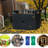 Outdoor Garbage Bin Shelter - Charcoal Metal, 32.26 In Width, , Metal Shed For Yard Lawn 47.29 Height, Galvanized Steel, Ventilated, Lockable