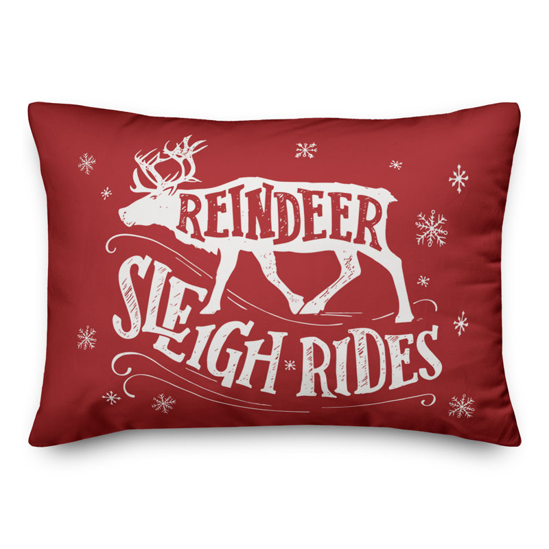  Housse de coussin lombaire Reindeer, Polyester/ Bourre en polyester
