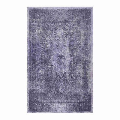 Anthracite Washable Area Rug