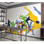 Murale pelez et collez de qualité supérieure - Silhouettes sportives dynamiques-1405227251