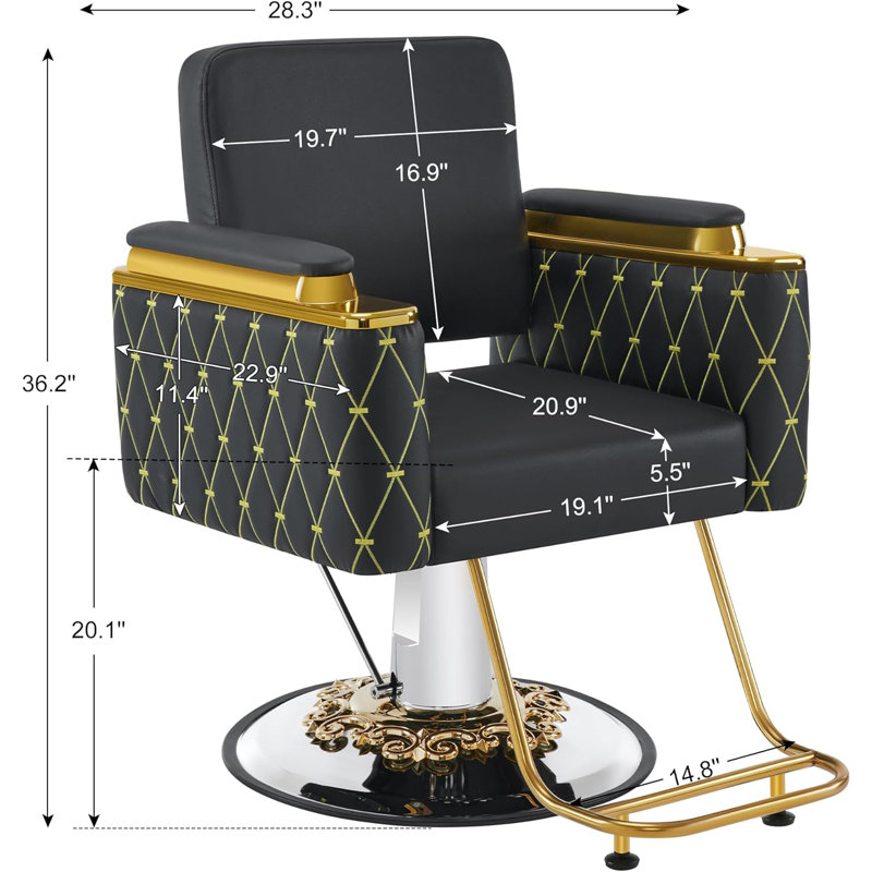 Height-adjustable living room armchair