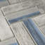 Carreau de mosaïque en porcelaine pour mur et plancher 1 po x 3 po Supreme Tile-49137547