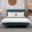 Eriksay Low Profile Upholstered Platform Bed with Wingback Headboard-314806345-296471638