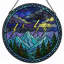Panneau de vitrail 12 "H Mountain Storm-498360155