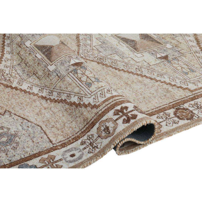 Tapis d'intérieur en laine touffeté à la main Toprak, 2 pi 6 po x 8 pi