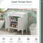 Armoire de rangement et lavabo, salle de bain moderne en bois aggloméré 30 po