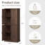 Armoire de rangement de bureau à 4 tablettes Hava de 31,5 po de largeur, tablette réglable-2779100