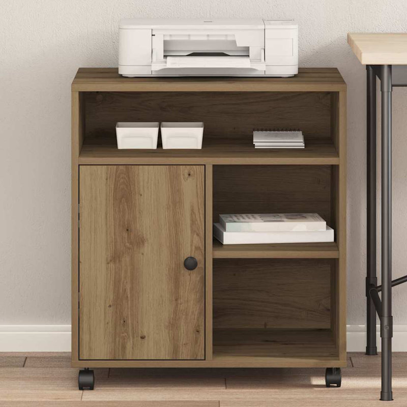 67cm H x 60cm W Printer Stand, Artisan Oak