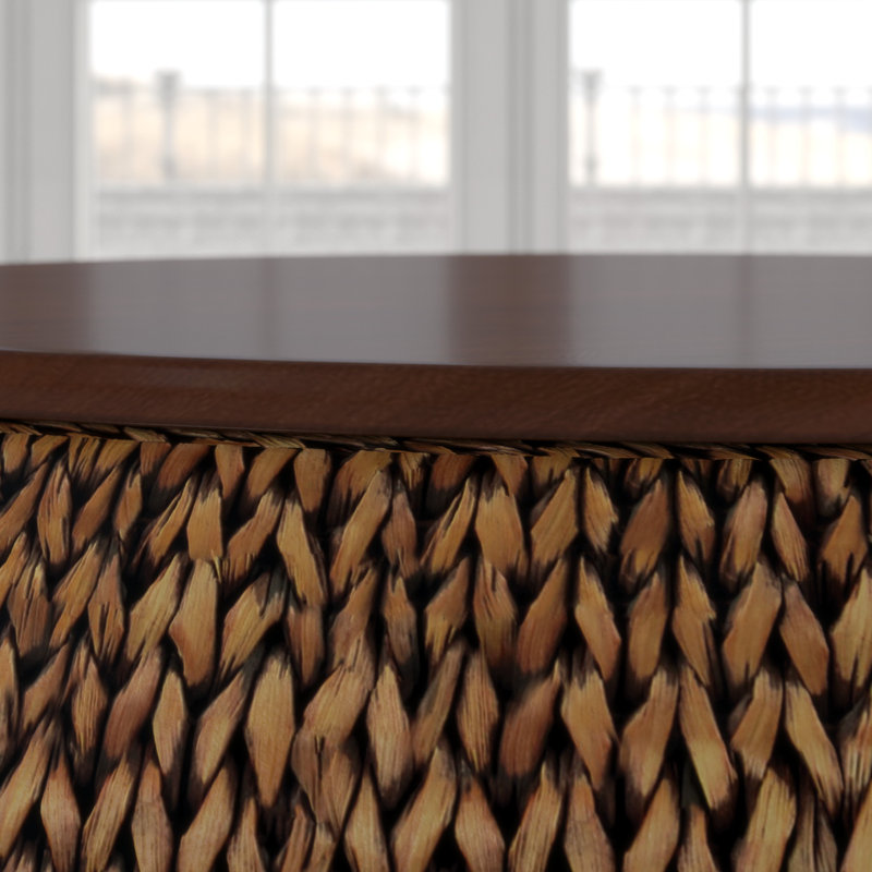 Tampa Solid Wood Top Single Coffee Table, Gold