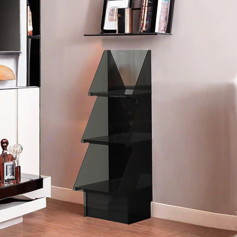 Bello, (3 Shelves) 46.26"H x 15.75"W x 15.35"D, Black