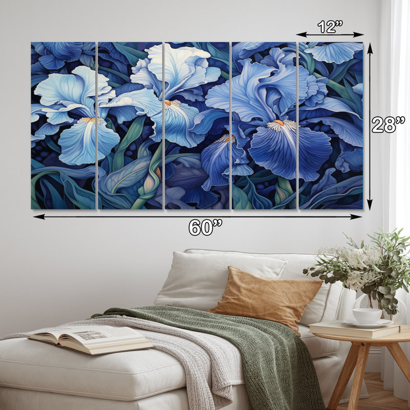 Traditional Plants & Flowers Wall Decor on Metal