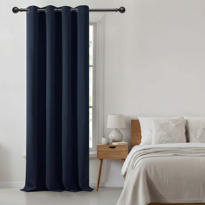 Blackout Single Curtain Panel, Navy