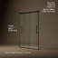 Pleat Frameless Sliding Bath Door-1558757537