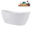 Baignoire autoportante de 63 po avec drain interne Streamline-101413193