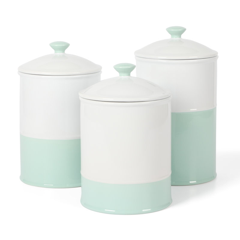 6 Piece Stoneware Kitchen Canister Set