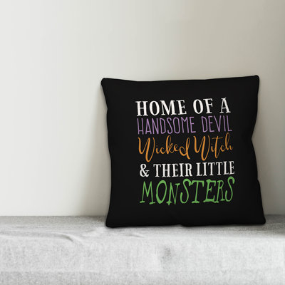  Wicked Witch Handsome Devil Throw Pillow