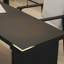 62.99" Black Rectangular Solid Wood desk-108954307-108954306