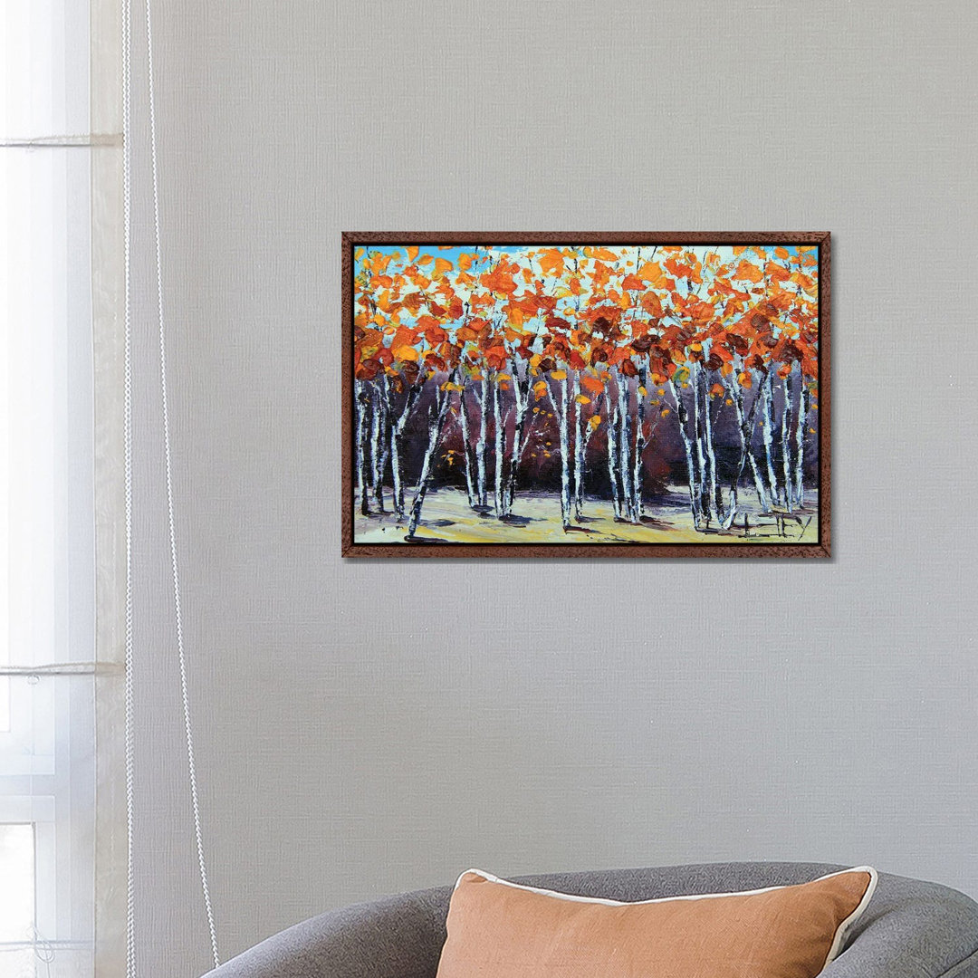 Herbstfarben von Lisa Elley - Galerie-verpackte Leinwand Giclée auf Leinwand