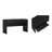Grace 54" Modern Home Office Desk with 2 Drawers in Black-2060027966