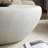 " fibreglass elliptical coffee table | vintage matte rocks design | irregular centre table | no assembly required