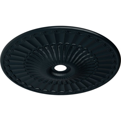 Endurathane Galveston Ceiling Medallion, 36 5/8"OD x 3 5/8"ID x 2 3/8"P (Fits Canopies up to 4 3/4"), Hand-Painted Night Shade Finish