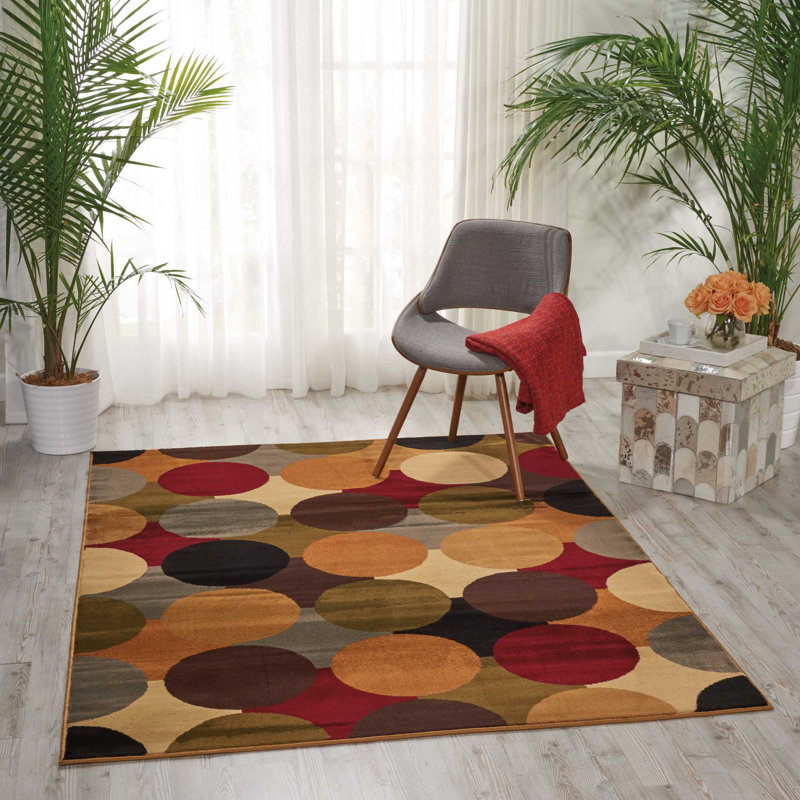 Sebuhi Geometric Indoor Rug, Rectangle 5'3" x 7'3"