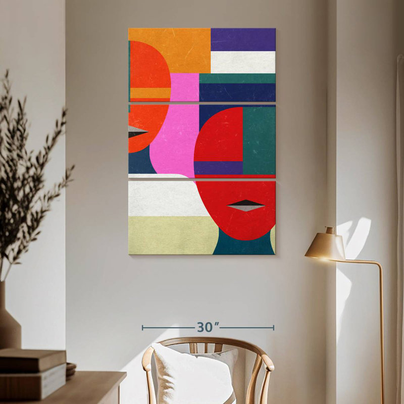 Avery Geometric Faces, 65'' H x 42'' W