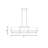 Orleans 5-Light Linear Chandelier in Gold-100668953-100668950