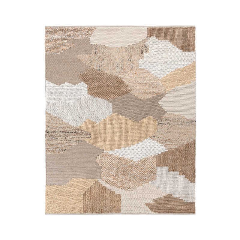 Bondo Handwoven Jute Blend Area Rug, Rectangle 9' x 12'