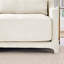Canapé 2 places en tissu chenille avec un repose-pieds et 2 coussins lombaires-609324625