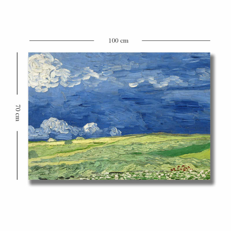 Vincent van Gogh Decorative Canvas Painting, 27.6 x 39.4 inches | 100% Canvas, 100% Wooden Frame (Thickness: 1.1 inches) | Stunning Art for Home Décor, Perfect for Living Room & Office Spaces, Timeless Masterpiece