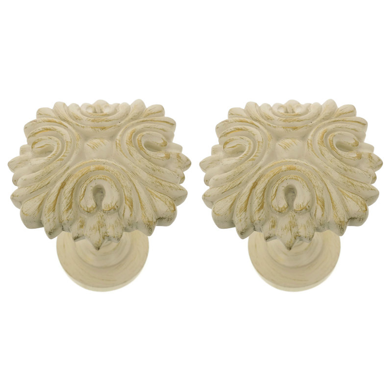 Retenue de rideau Beltran Drapery Medallion, Blanc doré de France