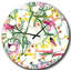 Horloge murale Floral Botanical Retro-40743964