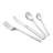 Ensemble de couverts en acier inoxydable SimplyFlatware - service pour 5