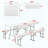 Foldable Picnic Table and Bench Set